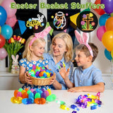 36 Pcs Prefilled Easter Eggs with Light up Finger Lights Toys Easter