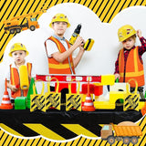 62 Pcs Construction Birthday Party Supplies Set Kids Construction