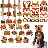 36 Pcs Movie Night Party Decorations 12 Beaded Necklaces 12 Paper