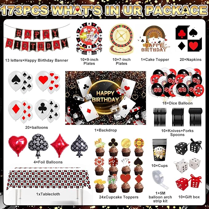 Casino Theme Party Decorations Supplies Las Vegas Party and Poker