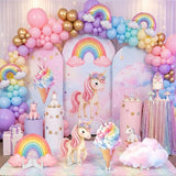 4 Pcs Large 20 x 30 Unicorn Cardboard Cutouts Rainbow Unicorn Themed