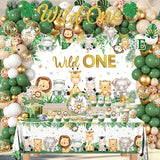 Wild Birthday Decorations Safari Birthday Decorations 277Pcs Wild