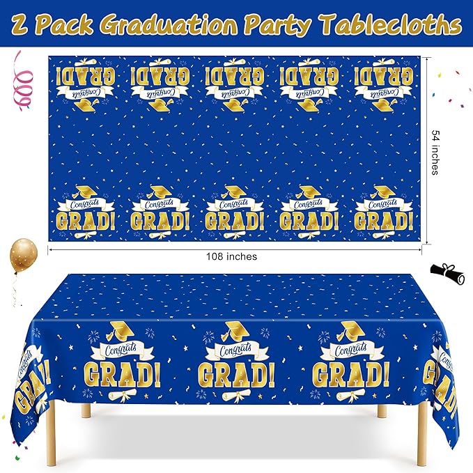 QZYL 2Pack 2026 Graduation Decorations, 108" X 54" Graduation
