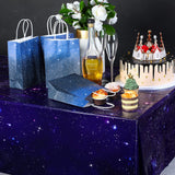 6 Pack Galaxy Plastic Table Cover Space Tablecloth Space Star