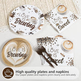 Love is Brewing Bridal Shower Decorations 96Pcs Coffee Themed Bridal