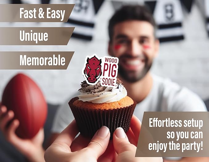 University of Arkansas Party Supplies for Football, Birthday Gift,