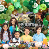 Dinosaur Birthday Decorations 280 PCS Dinosaur Birthday Backdrop