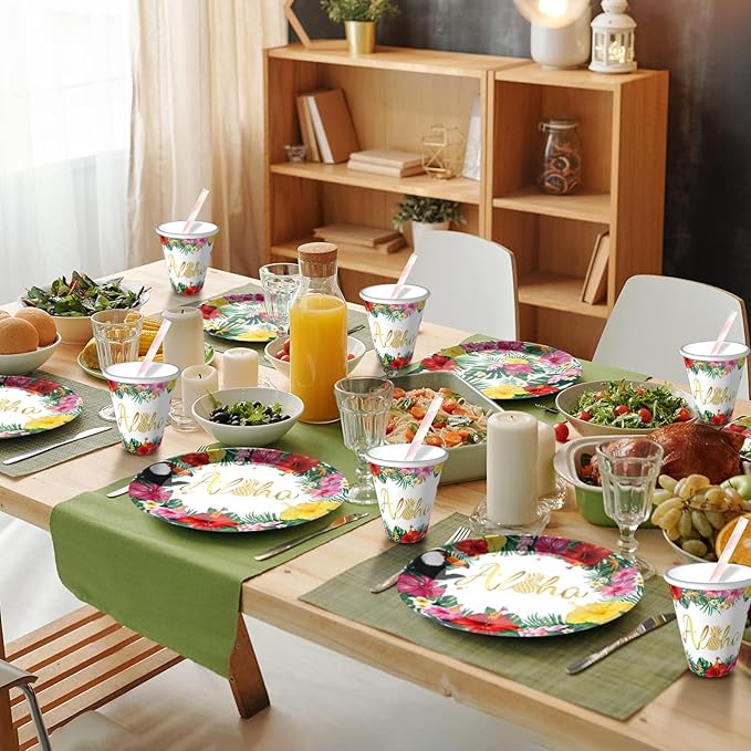 Hawaiian Aloha Party Supplies Tropical Themed Birthday Decoration