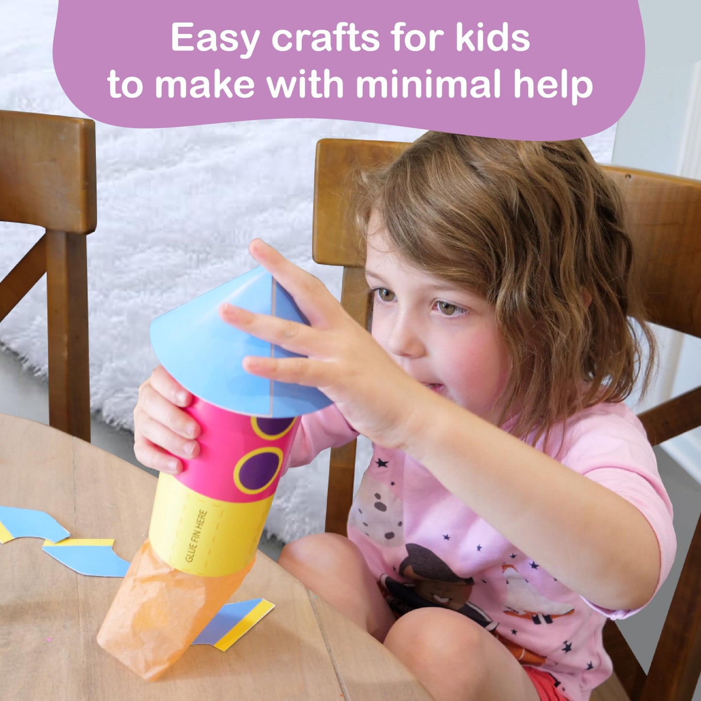 Craftikit® 20 Space Arts & Crafts for Kids - All-Inclusive Fun Toddler