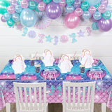 Mermaid Birthday Decorations 81Pcs Party Supplies Including Mermaid