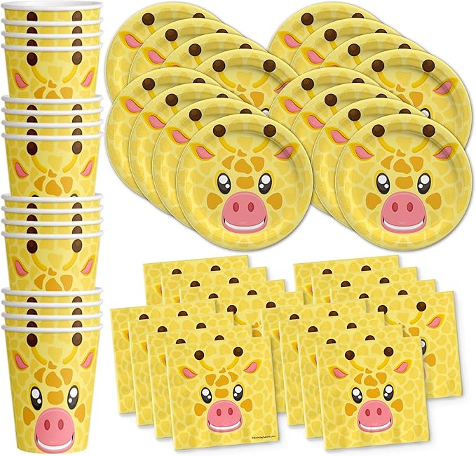 Giraffe Birthday Party Supplies Jungle Animal Party Supplies Zoo
