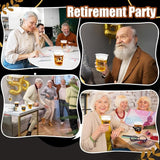 Retirement Party Decoration Cups 50pcs 16 Oz Plastic Clear Drinking