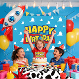 Cowboy and Space Birthday Decorations for Boys, Cartoon Theme Party
