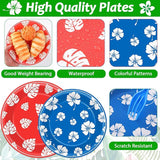 96pcs Hawaii Party Plates and Napkins Tropical Cartoon Movie