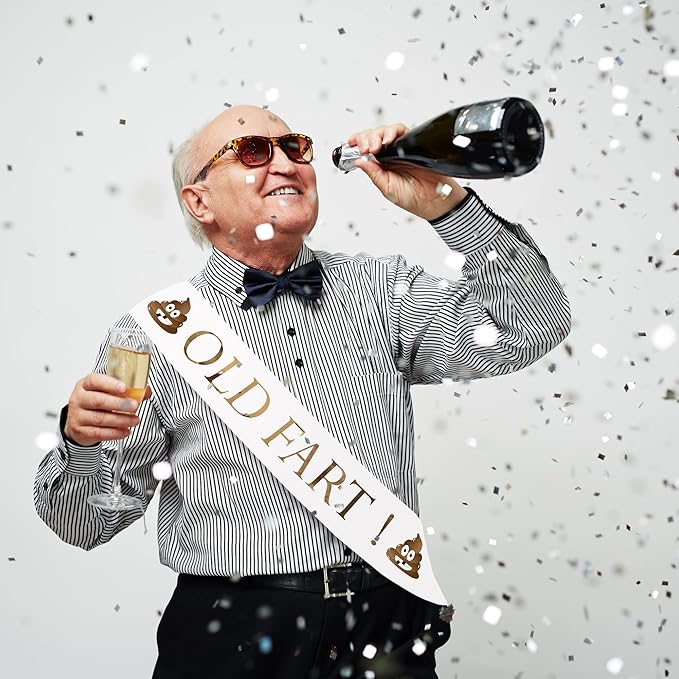 Old Fart Sash – Classic Celebration Sash Birthday and Retirement