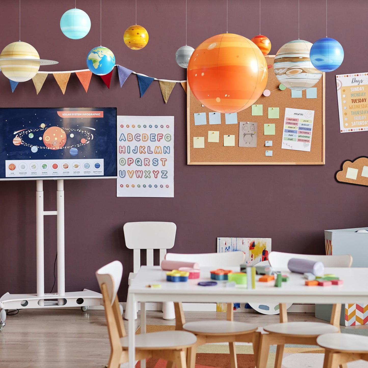 Dan&Darci Inflatable Solar System Planets for Kids - Science Toys -