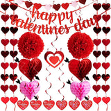 20 Packs Valentine's Day Swirl String Cutout with Garland Party