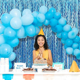Tinsel Foil Fringe Curtains Wavy Backdrop for Parties Sparkle
