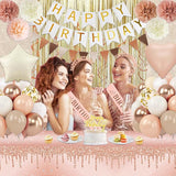 Boho Birthday Party Decorations for Women Girls with Cream Beige