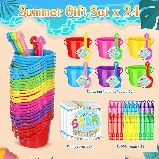 Chivao 120 Pcs Pool Beach Party Favors Summer End of Year Student
