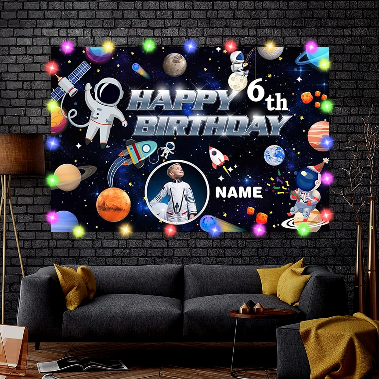 Custom Space Birthday Party Decorations Supplies, Personalized