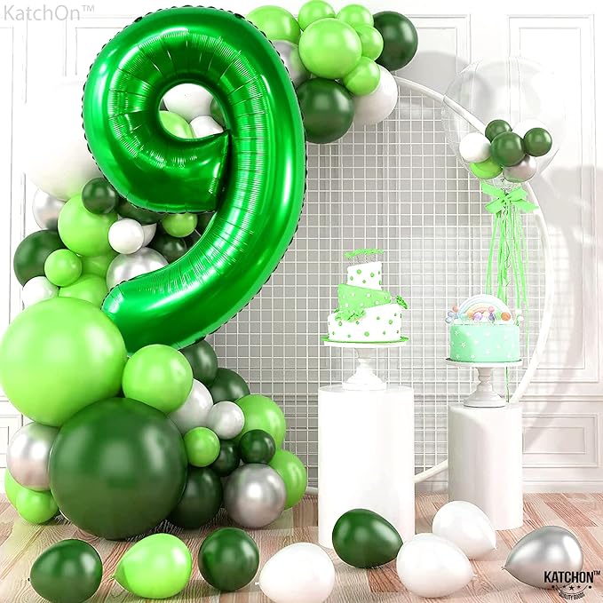 KatchOn, Giant Dark Green Number 9 Balloon - 40 Inch | | Foil 9
