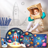 Recheel Space Birthday Party Supplies Decorations, Outer Space Theme