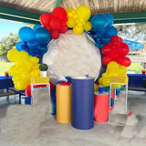 HILAVO Red Yellow Blue Balloons Light Baby Royal Metallic Blue Red