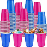120 PCS Blue And Pink Disposable Plastic Cups Gender Reveal Plastic