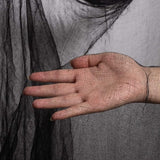 Whaline Halloween Black Creepy Cloth 197 x 87 Inch Spooky Gauze
