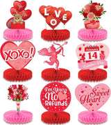 Valentines Day Centerpiece for Table Pack of 9 Pink Valentines Day