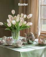 Pureegg Plastic Table Cloth Disposable 10 Pack, 54 x 108 Inch Table #3