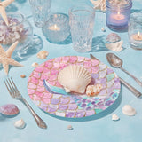 96Pcs Mermaid Plates and Napkins Party Supplies Mermaid Fishtail
