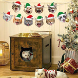 Christmas Cat Garlands Cat Birthday Banner Party Decoration Cats