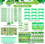 96 Pcs St Patrick's Day Accessories Party Favor Set Including Four