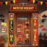 14 Pcs Movie Night Decorations Set Welcome Now Showing Door Banners