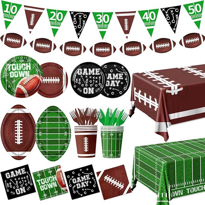 Football Birthday Party Decorations 178 Pcs Football Party Supplies