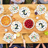 96Pcs 2nd Birthday Cars Party Supplies Transportation Theme Birthday