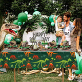3 Pieces Dinosaur Birthday Decorations Party Tablecloth Dinosaur