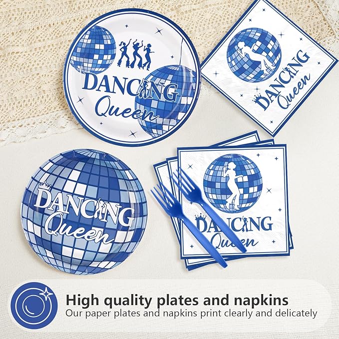 96Pcs Dancing Queen Party Decorations Mamma Mia Bachelorette Plates