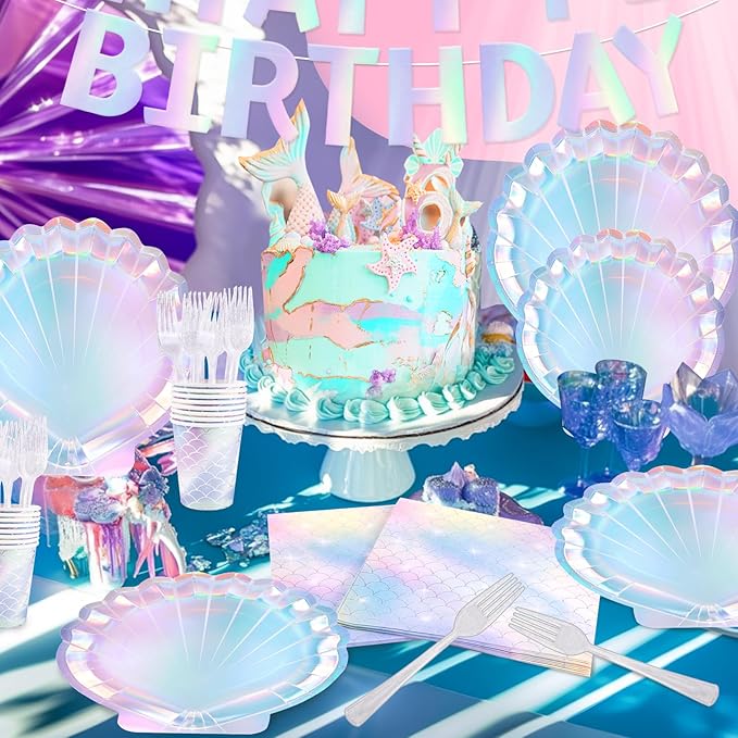 Mermaid Birthday Party Decorations 118Pcs Under The Sea Party