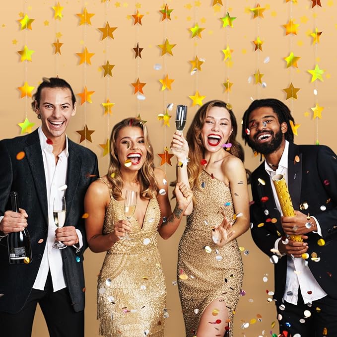 Patelai Glitter Star Garland Banner 2026 Graduation Decor 130 Feet #18
