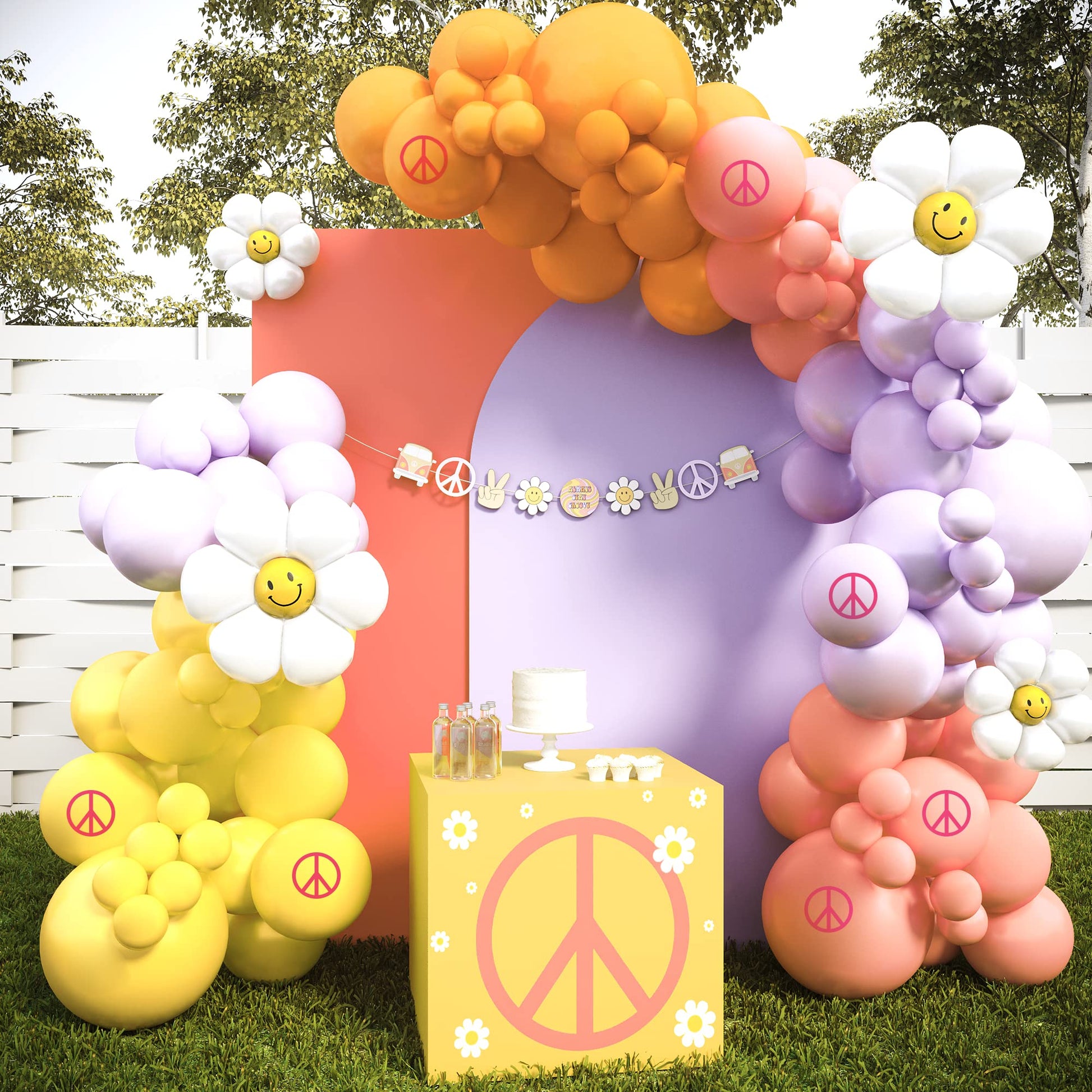 HOUSE OF PARTY Rainbow Balloon Arch Kit – 140Pcs Assorted Color