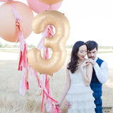KatchOn, Giant, Number 3 Balloon Caramel - 40 Inch | Number Three