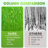Voircoloria 3 Pack 3.3x8.2 Feet Neon Green Foil Fringe Backdrop