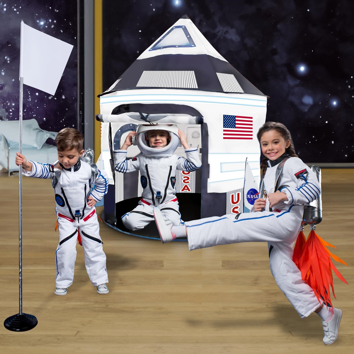 Kids Tent Indoor Pop up Play Tent for Kids, Outer Space