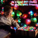 OLUPP Party Favors 100 Pcs Light Up Rings, Glow In The Dark Party