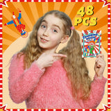 Hungdao 48 Pcs Circus Carnival Mini Activity Books for Boys Girls