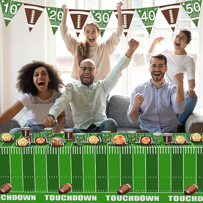 74Pcs Football Party Decorations Supplies Football Party Decoration