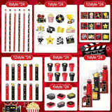 168 Pcs Movie Night Party Favors Set Movie Night Stationery Set
